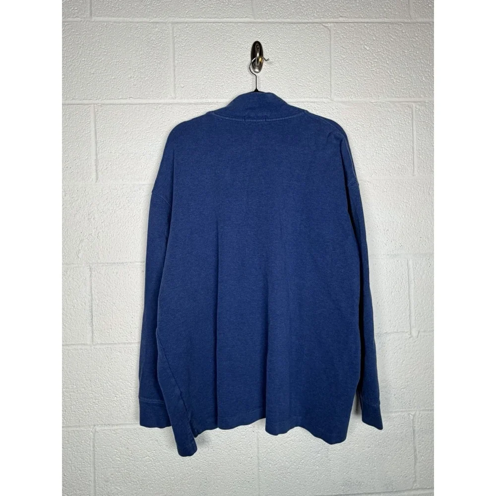 Polo Ralph Lauren Blue Quarter Zip Pullover Cotton Big & Tall 2XB